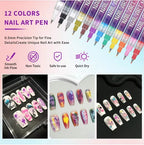 Precision Acrylic Nail Art Pen Set