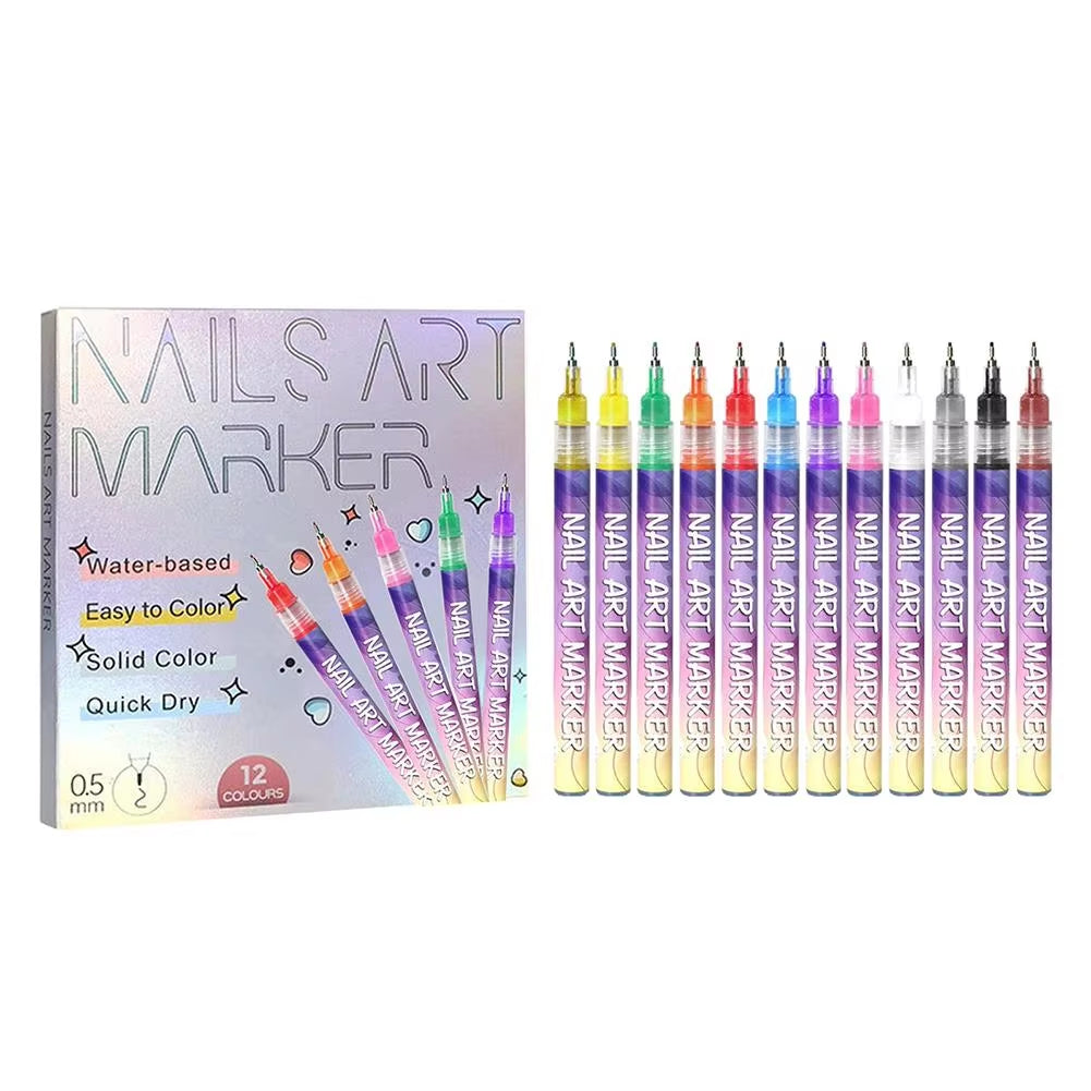 Precision Acrylic Nail Art Pen Set